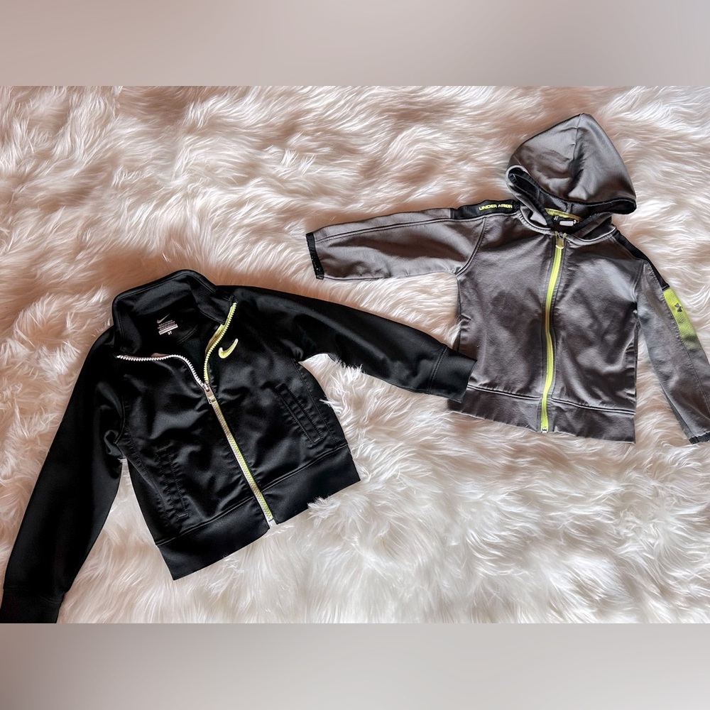 Nike and Under Armour zip up